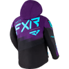 FXR Youth Boost Jacket Black/Purple/Sky Blue