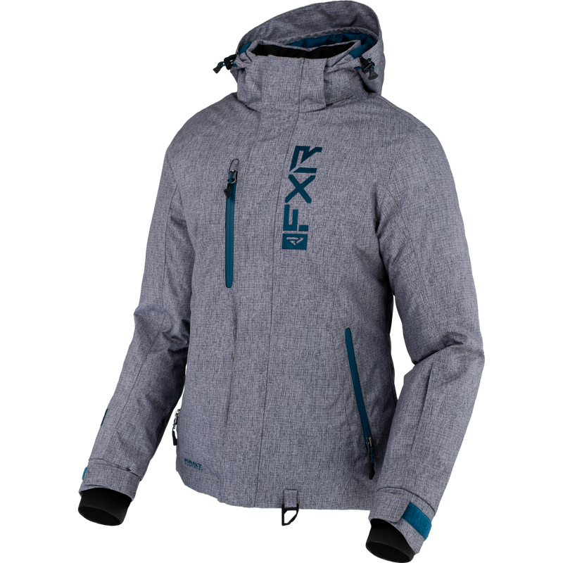 FXR Fresh Womens Jacket Grey Linen/Ocean