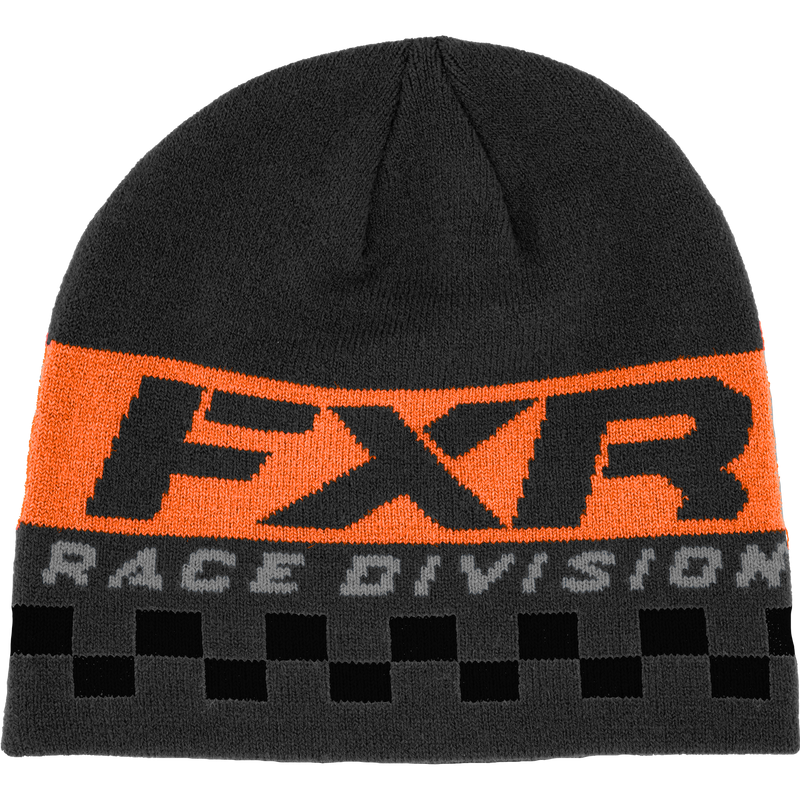 FXR Race Division Beanie Char Heather/Orange