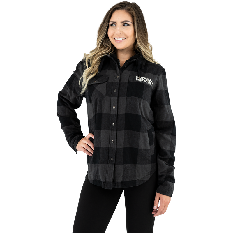 FXR Women's Timber Insulated Flannel Jacket Char/Black