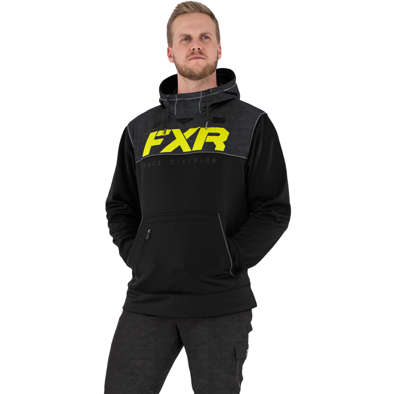 FXR Pursuit Tech Pullover Fleece Black/Hi-Vis