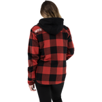 FXR Women's Timber Insulated Flannel Jacket Rust/Black