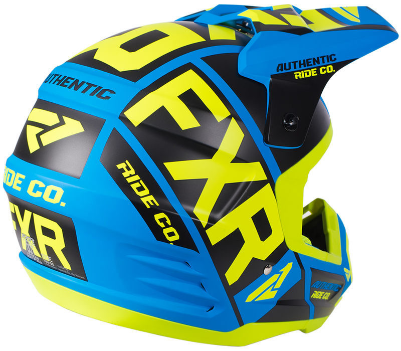 FXR Torque Evo 2019 Helmet Blue HiVis