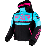 FXR Youth Helium Jacket Black/Sky Blue/Electric Pink