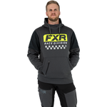 FXR Race Division Tech Pullover Fleece Char Heather/Hi Vis