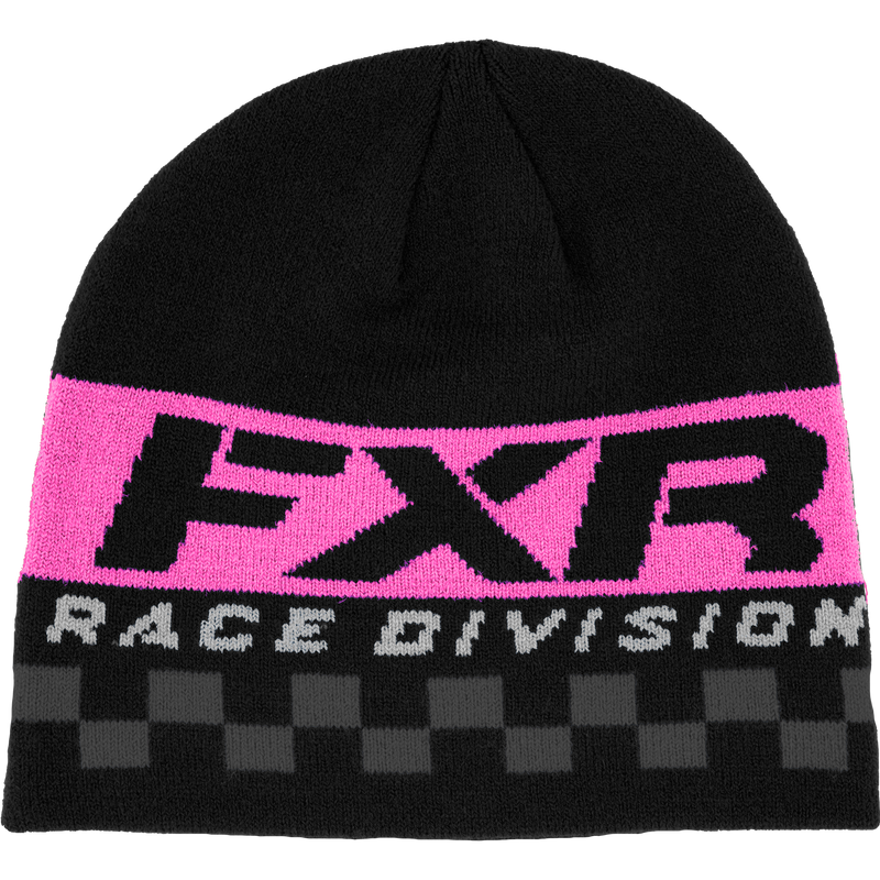 FXR Race Division Beanie Black/Electric Pink