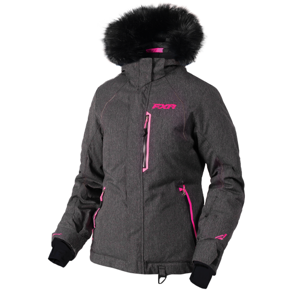 FXR Pursuit Womens Jacket Herringbone Elec Pink