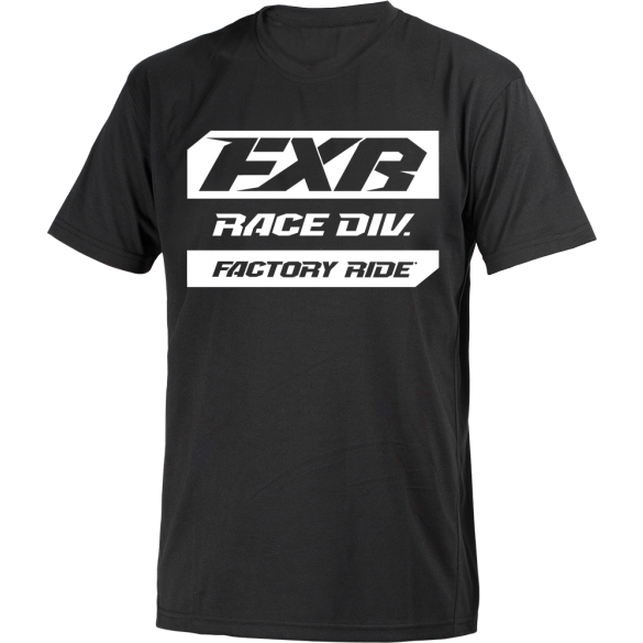 FXR Race Division Tee Black White