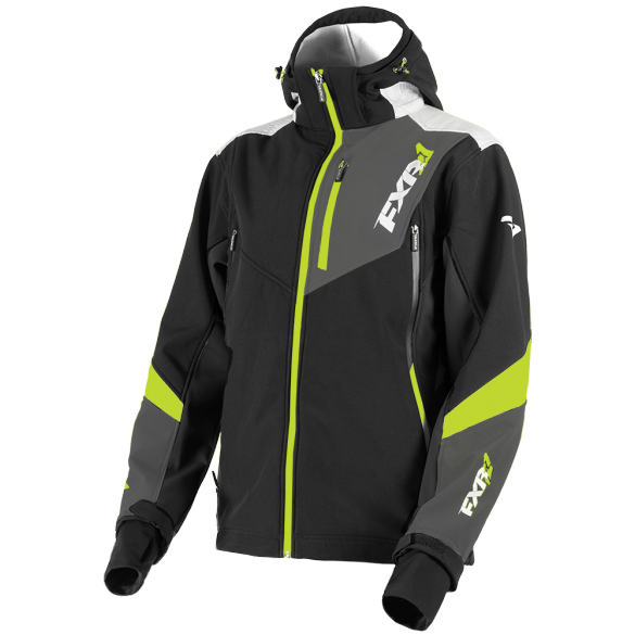 FXR Renegade 2019 Softshell Jacket Black Lime