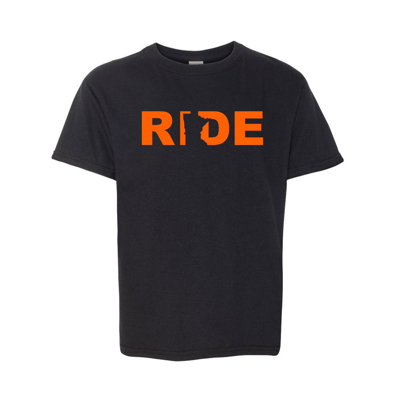 Ride MN Youth Tee Black/Orange