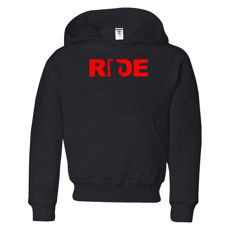 Ride MN Youth Pullover Hoody Black/Red