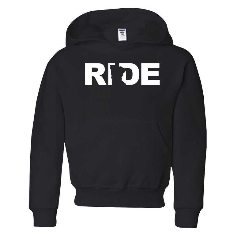 Ride MN Youth Pullover Hoody Black/White