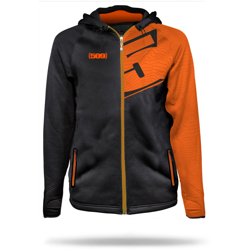509 Tech Zip Fleece Orange/Gray