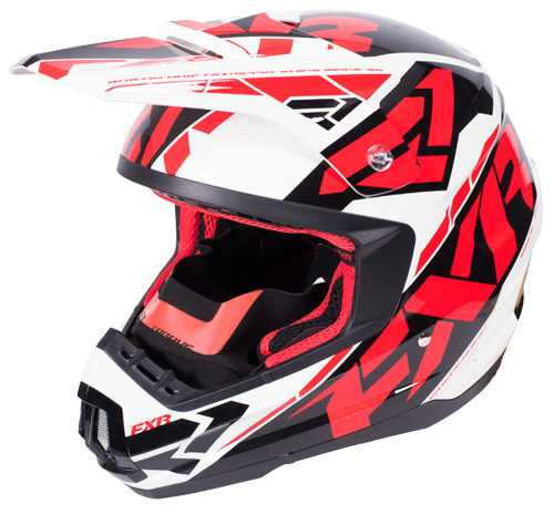 FXR Torque Core Helmet Red/Wht