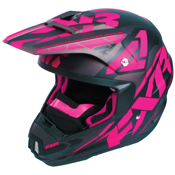 FXR Torque Core Womens Helmet Black/Fuchsia