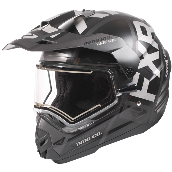 FXR Torque Evo Electric Shield Helmet Black Ops